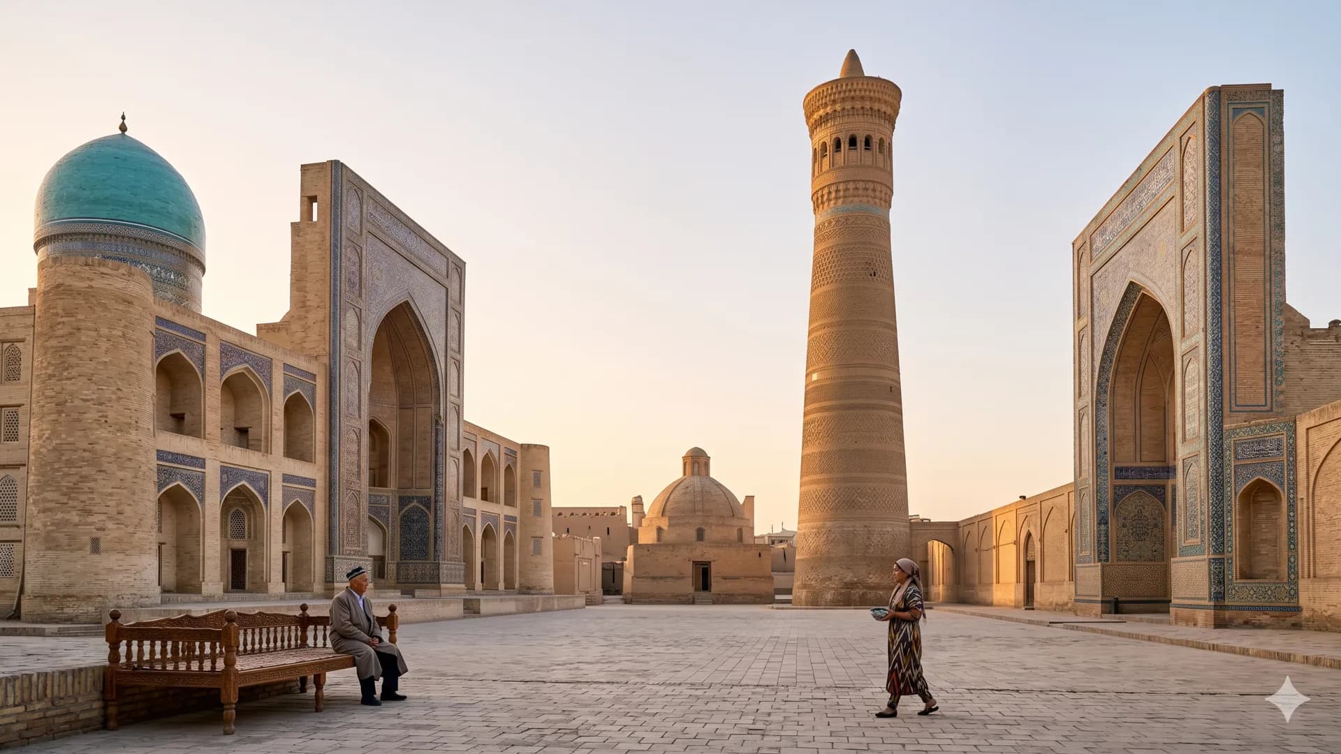 Туры в Бухару для иностранных гостей — минарет Калян, старая Бухара, культурный тур по Узбекистану